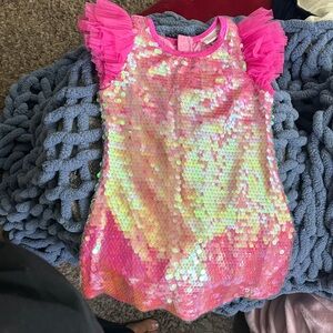 American Girl Pink Sequin Top